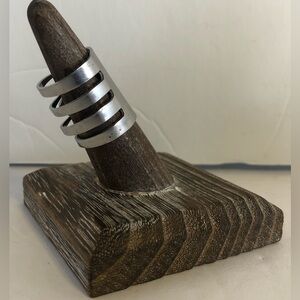 Artisan Handcrafted Fork Ring. Size 7
